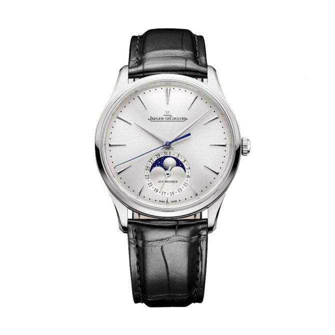 Jaeger-LeCoultre Master Ultra Thin Moon 39mm Watch, Silvered Grey Dial