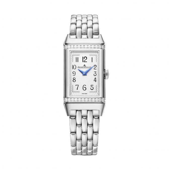 Jaeger-LeCoultre Reverso One Duetto 40mm Watch, Diamond and Silver Dial