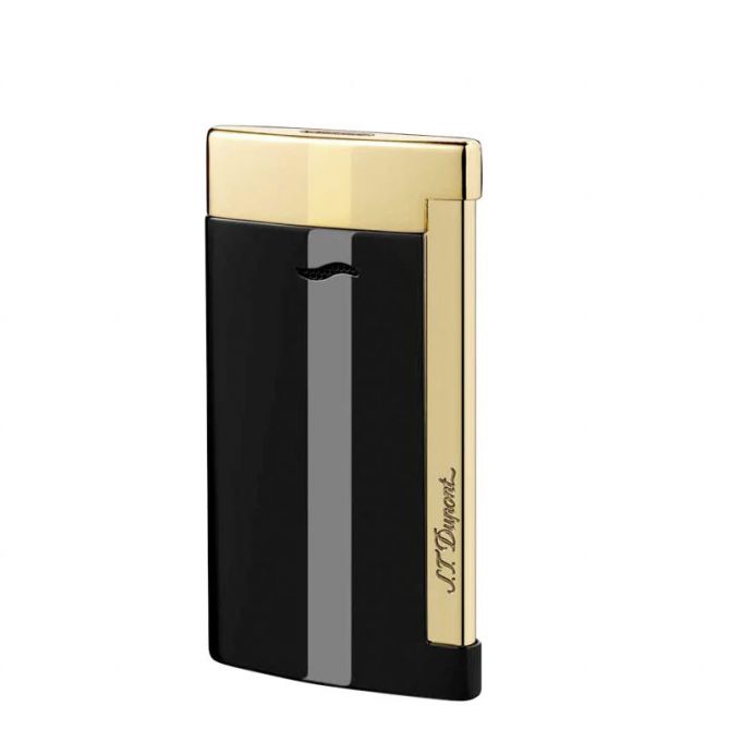 S. T. Dupont Slim 7 Lighter, Black and Gold Tone Finish