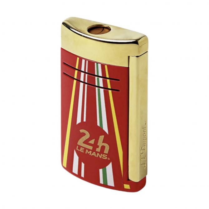 S.T. Dupont Le Mans Maxijet Lighter, Red and Golden