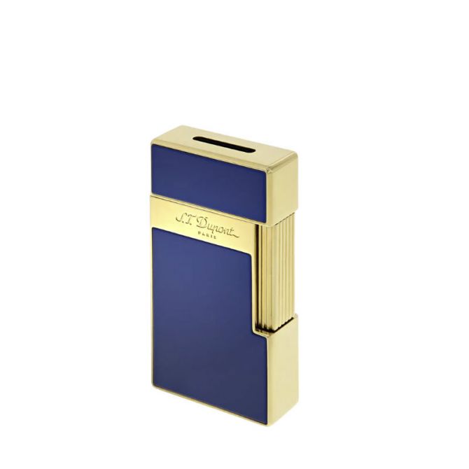 S.T. Dupont Big D Lighter, Shiny Blue Lacquer