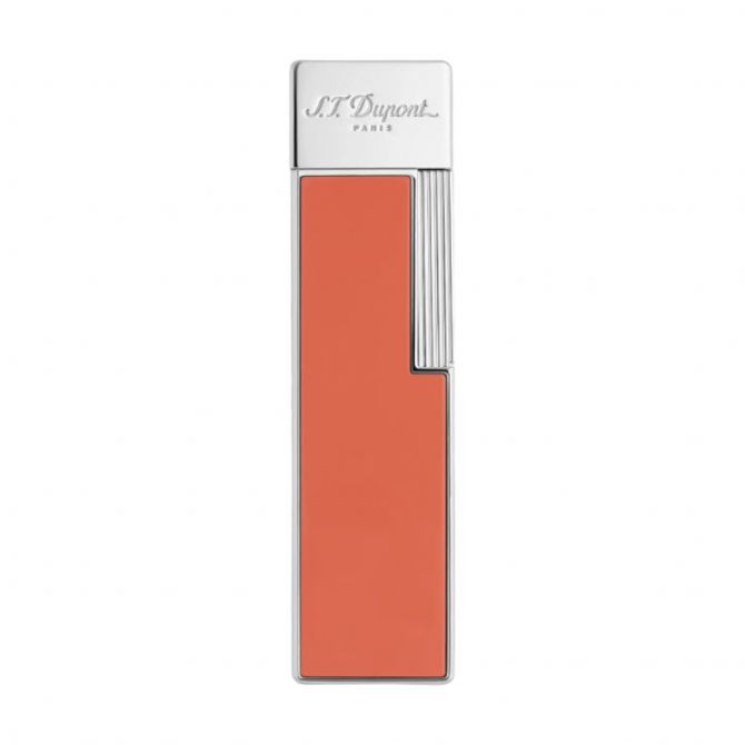 S.T. Dupont Twiggy Chrome Lighter, Pink Coral