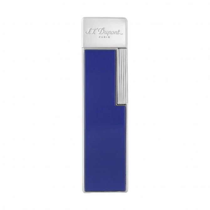 S.T. Dupont Twiggy Chrome Lighter, Blue