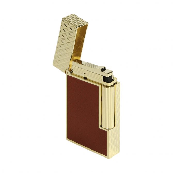 S.T. Dupont Line 2 Dragon Scales Lighter, Burgundy and Gold | C16626 |  Borsheims