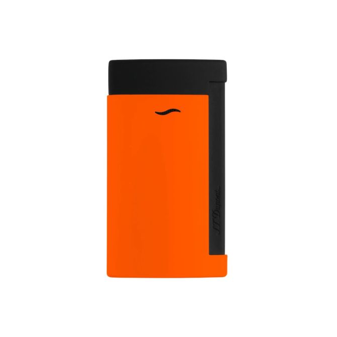 S.T. Dupont Slim7 Lighter, Lacquered Neon Orange