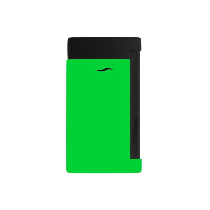 S.T. Dupont Slim7 Lighter, Lacquered Neon Green