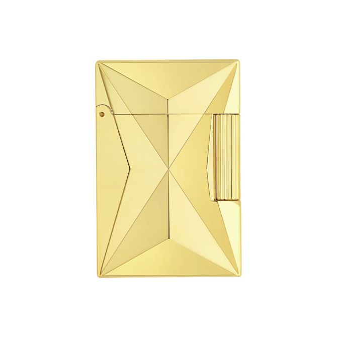 S.T. Dupont Ligne 2 Fire X Small Lighter, Yellow Gold