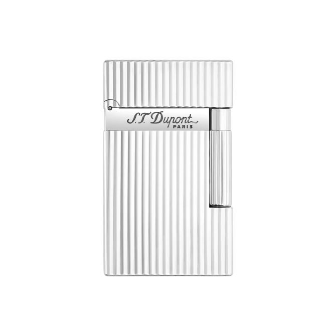 S.T. Dupont Ligne 2 Lighter, Silver Guilloche