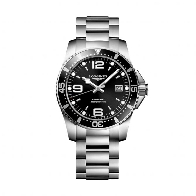 Longines Hydroconquest 41mm Watch, Black Dial