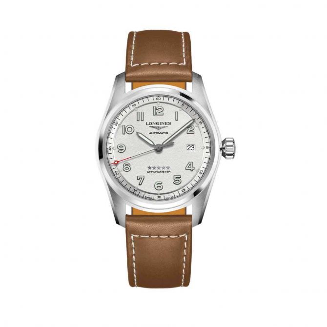 Longines Spirit 40mm Watch, Grey Dial