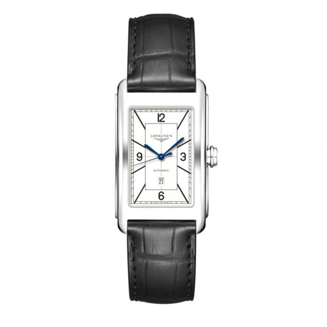 Longines DolceVita 28mm Men's Watch, Silver and Blue Dial