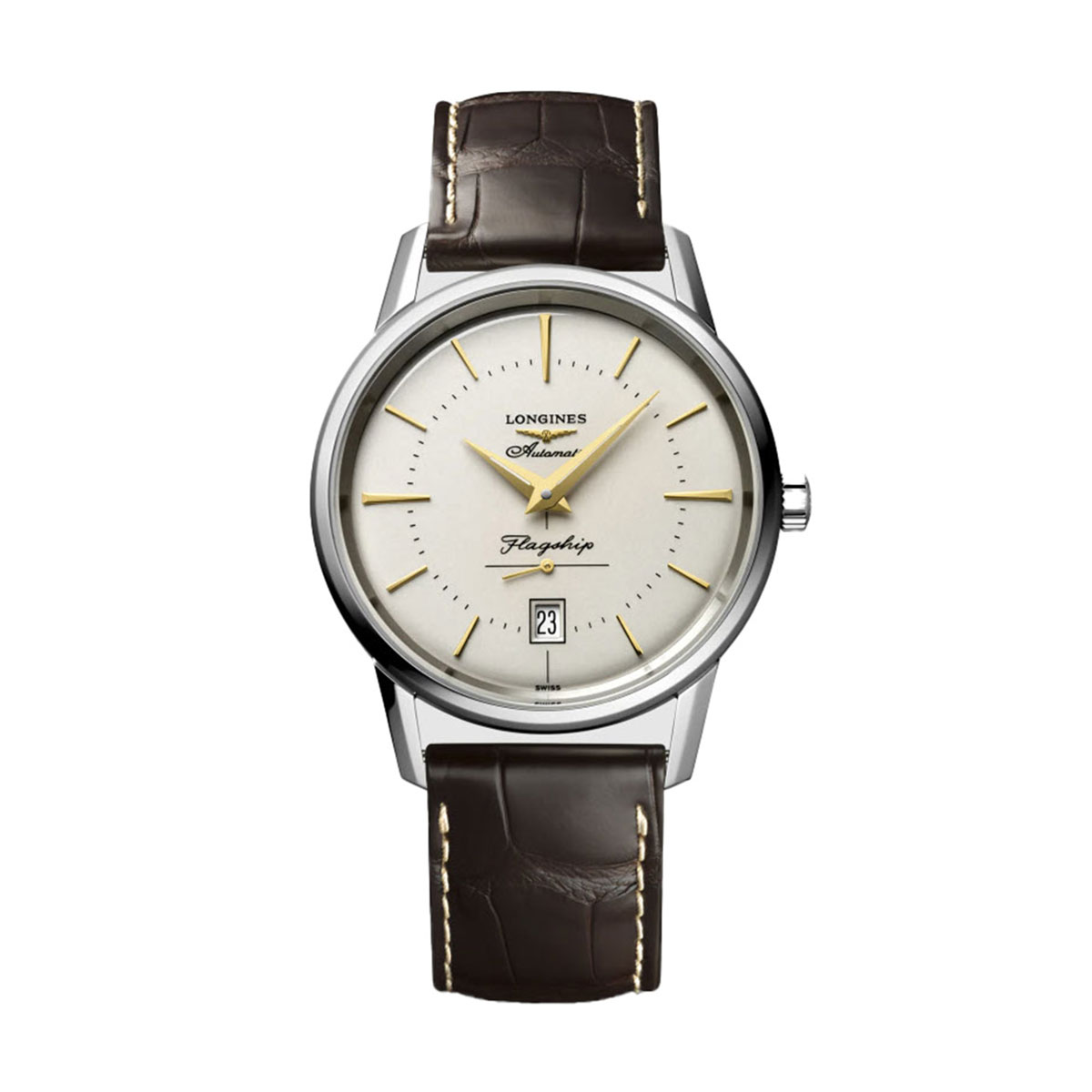 Longines Flagship Heritage 38.50mm Men s Watch Silver Dial