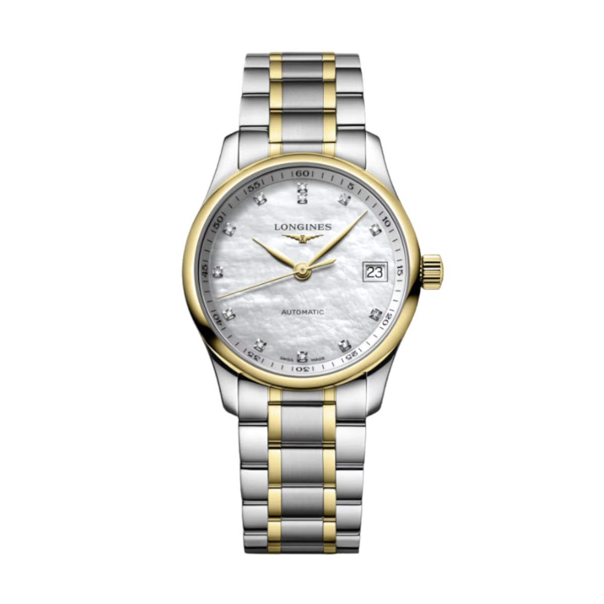 Longines Masters Collection 34mm Women s Watch White Mother of