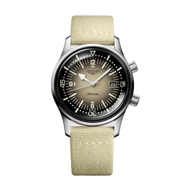 Longines Legend Diver 42mm Watch, Beige