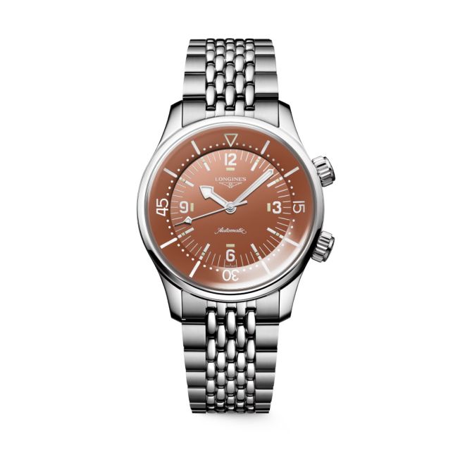 Longines Legend Diver 39mm Watch, Terracotta Dial