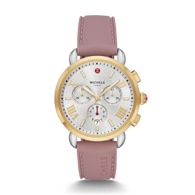 Michele Sporty Sport Sail Gold Tone Watch