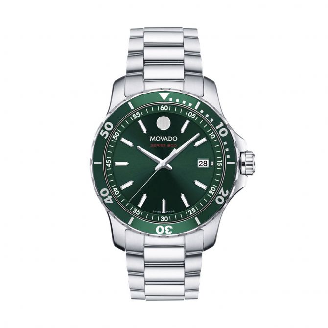 Movado Series 800 40mm Watch, Green Toned Dial