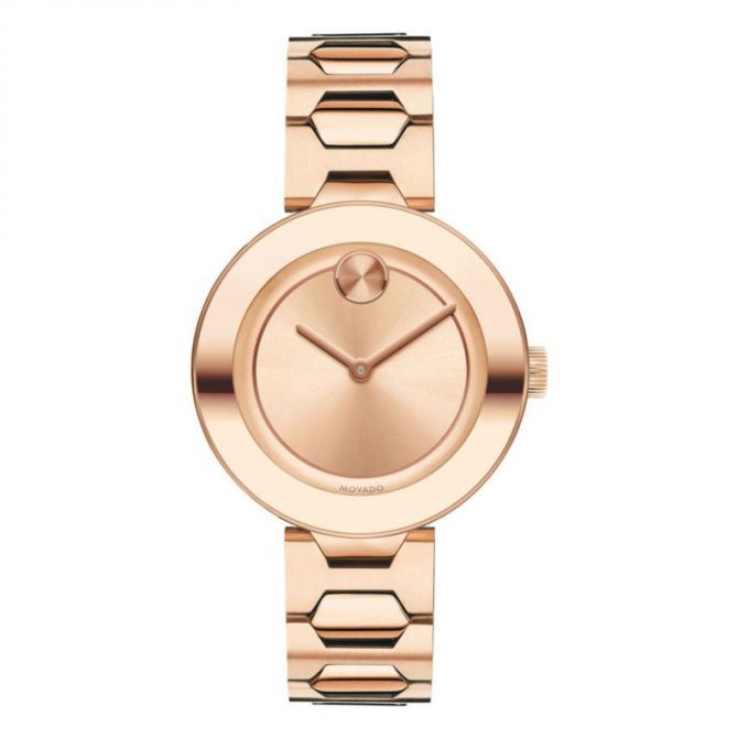 Movado BOLD Watch, 32mm Rose Gold Ion-Plated Stainless Steel