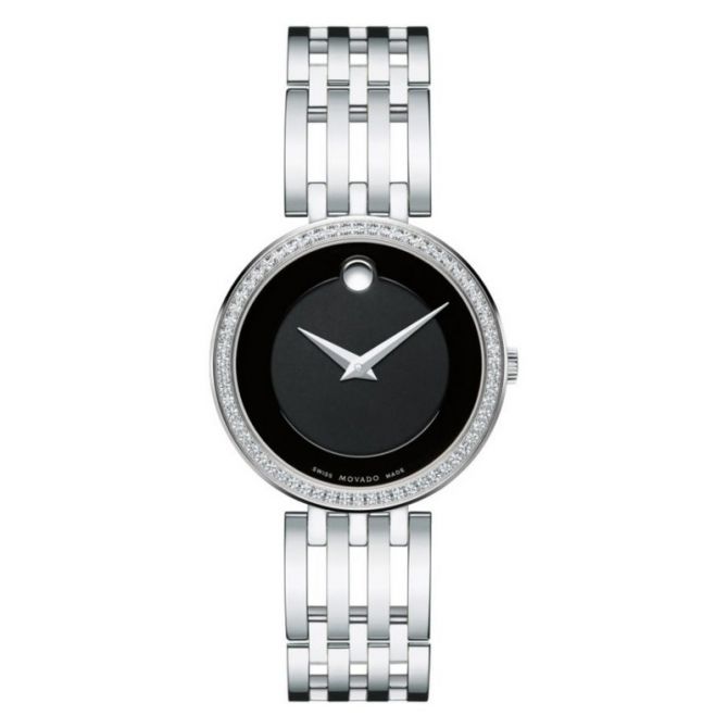 Movado Esperanza Women's Watch, Stainless Steel Diamond Bezel