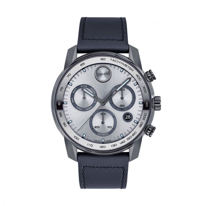 Movado BOLD Verso 44mm Watch, Military Grey Dial