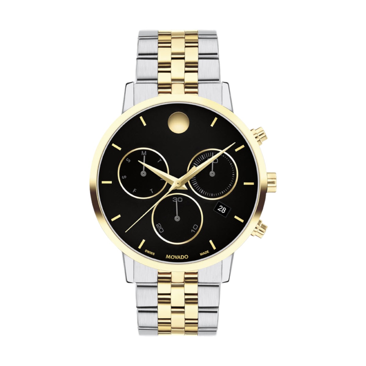 Movado Museum Classic Chronograph 42mm Watch Black Dial 0607777