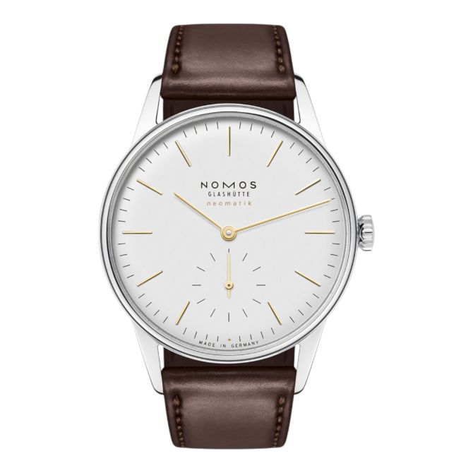 NOMOS Orion Neomatik Dore 36.4mm Watch, White Dial