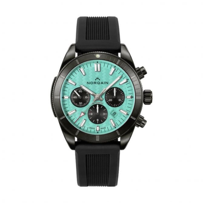 Norqain Adventure Sport Chronograph 44mm Men's Watch, Cerulean Blue Dial