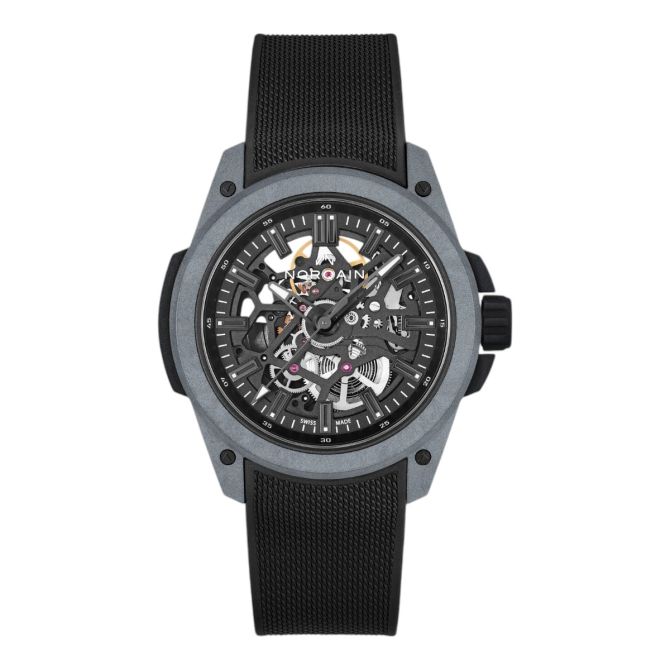 Norqain Wild One 42mm Men's Watch, Grey Skeleton Dial