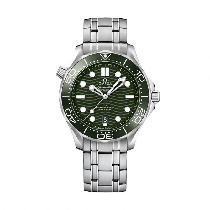 Omega Seamaster Diver 300m Co-Axial Master Chronometer 42mm Men's Watch, Green Dial