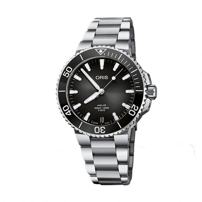 Oris Watches Aquis Date Calibre 400 41.50mm Watch Anthracite