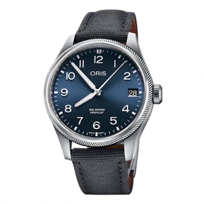 Oris Watches Big Crown Propilot Big Date 41mm Watch Navy Blue Dial