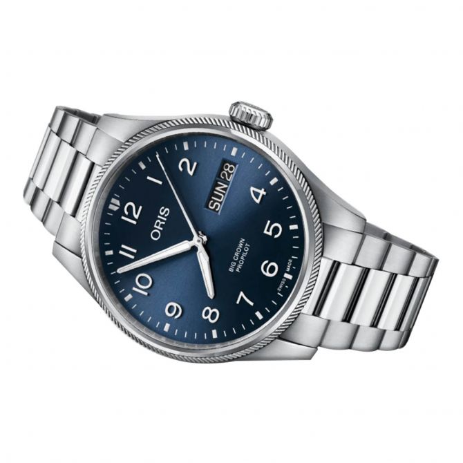 Oris Watches Big Crown Propilot Big Day Date 44mm Watch Blue Dial