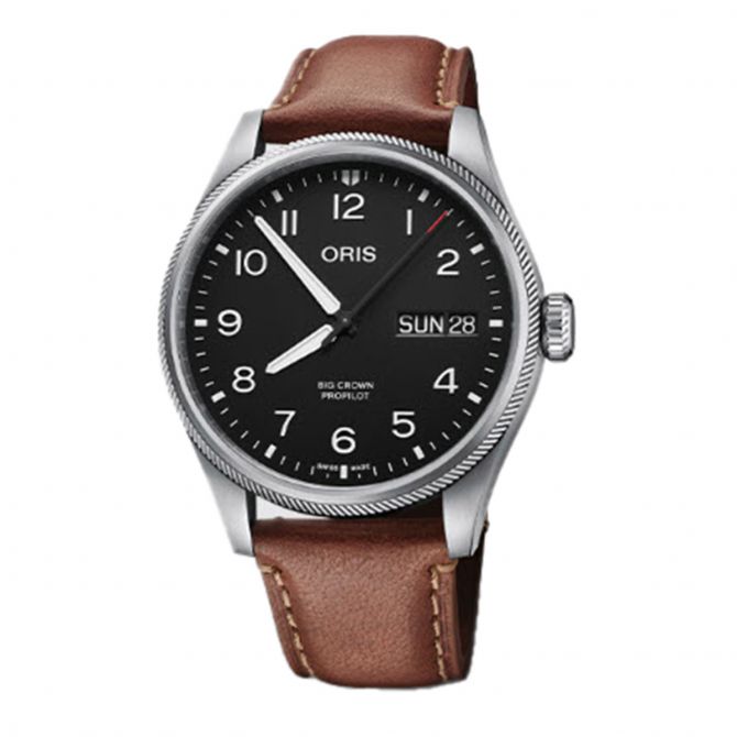 Oris Watches Big Crown Propilot Big Day Date 44mm Watch Black Dial 0175277604164 0752207LC Borsheims