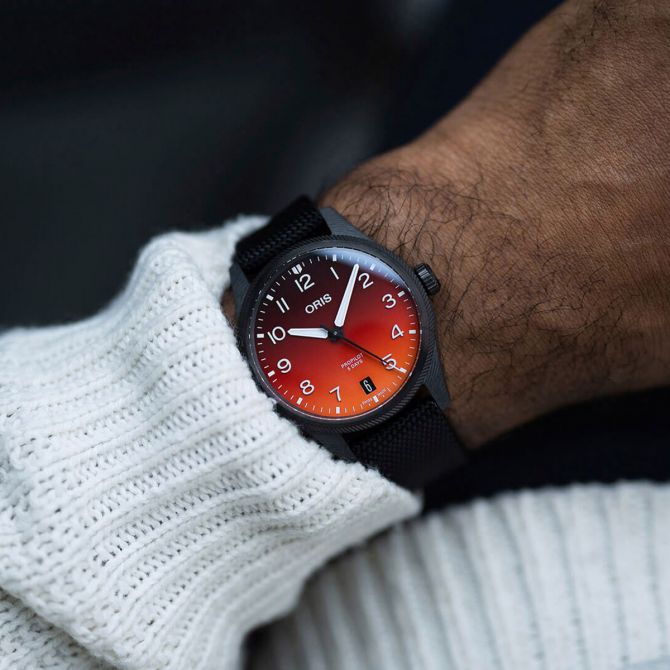 Oris Coulson Limited Edition 41mm Watch Orange Dial