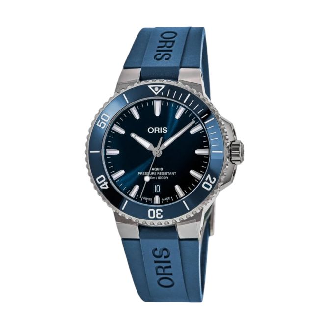 Oris Aquis Date 41.50mm Watch, Blue Dial