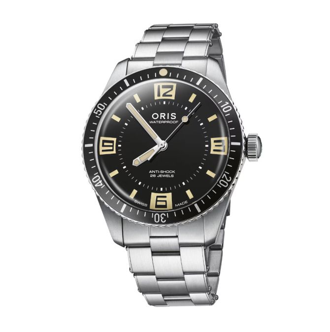 Oris 60th Anniversary Edition Divers 40mm Men's Watch, Black Dial