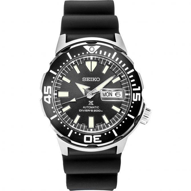 Seiko Prospex 42mm Watch, Black Dial