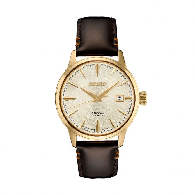 Seiko Presage 40.5mm Watch, Limited Edition Tan Textured Dial