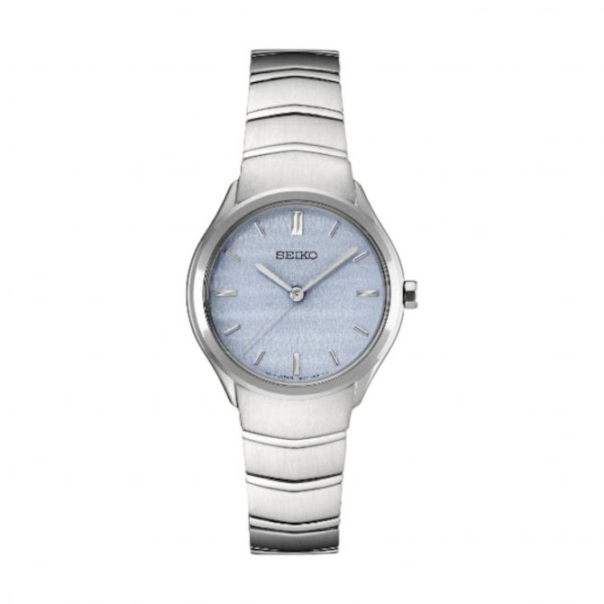 Seiko Essentials 30mm Women s Watch Light Blue Dial SUR549