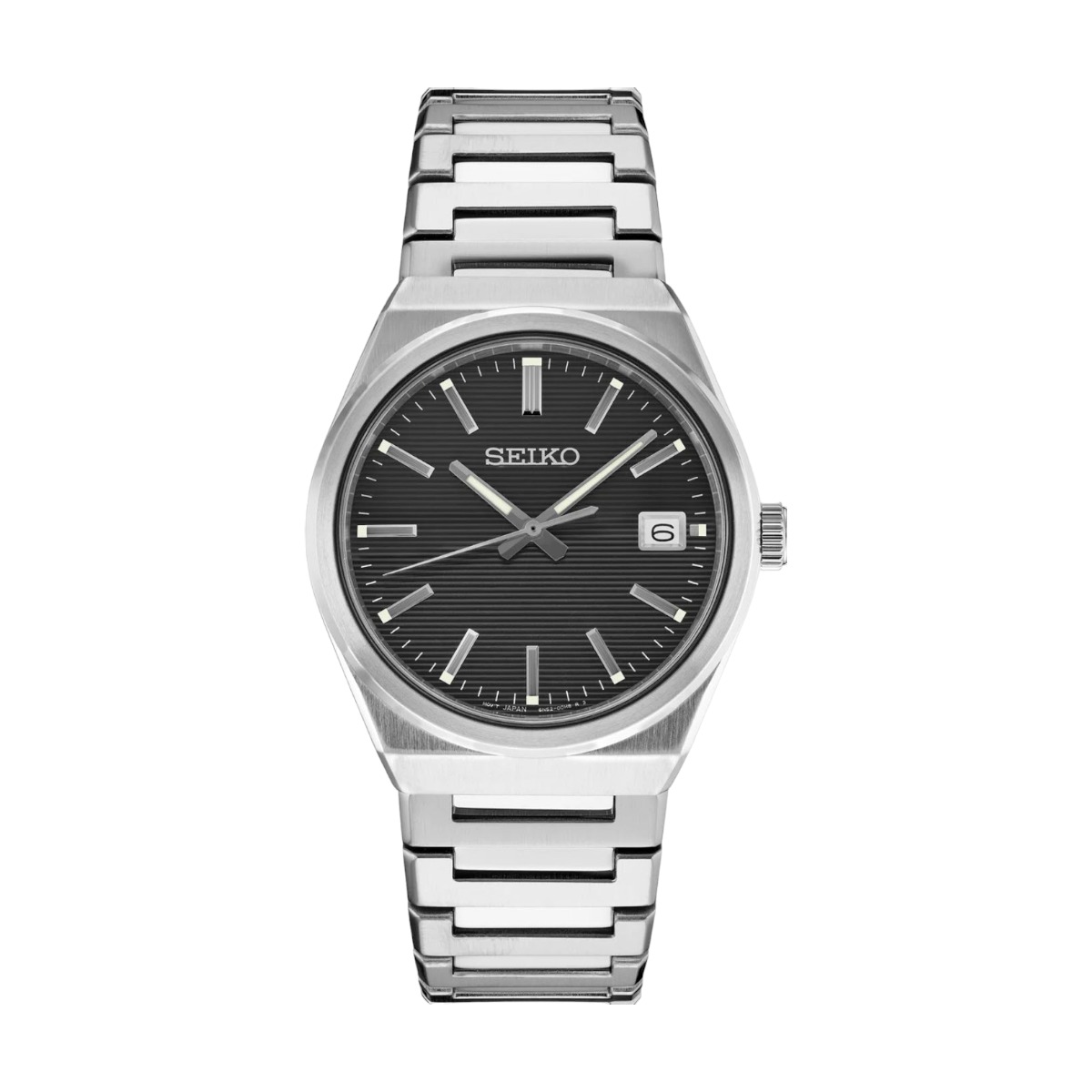 Seiko Essentials 44.5mm Watch, Black Dial | SUR557 | Borsheims