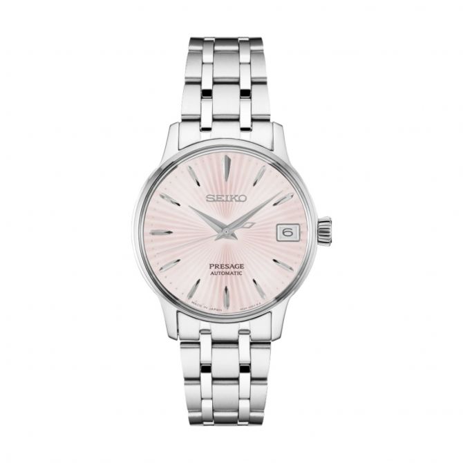 Seiko Presage 33.8mm Women's Watch, Pink Dial