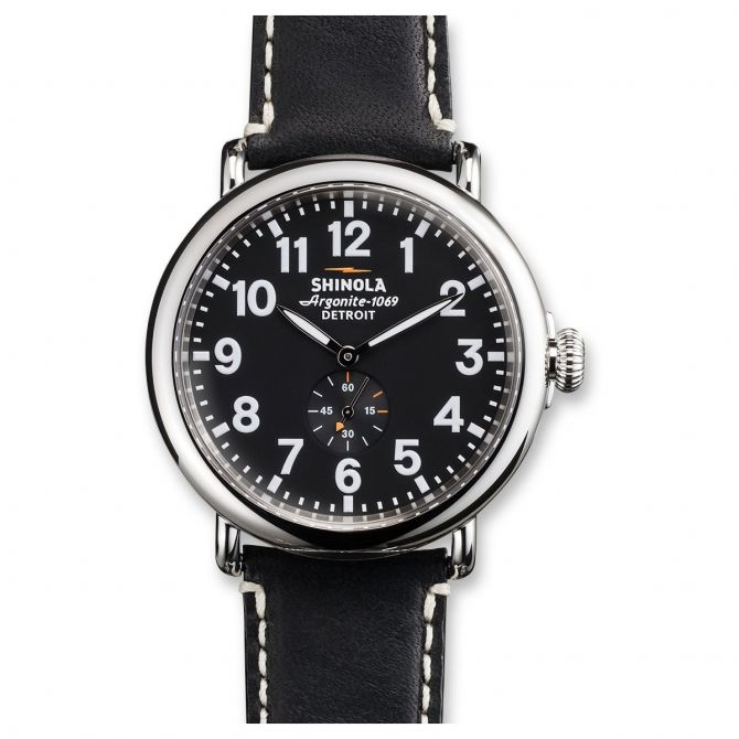 Shinola Runwell 47mm Men's Watch, Black Dial