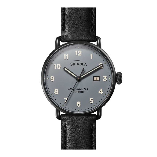 Shinola Canfield Watch, 43mm Gray Dial