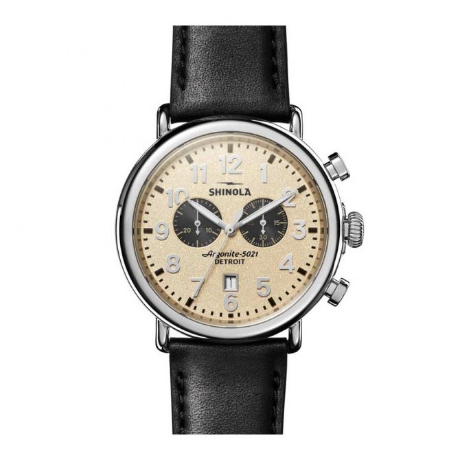 Shinola Runwell 47mm Men's Watch, Cream Dial