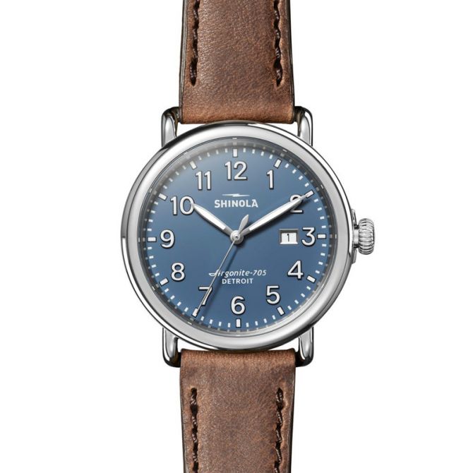 Shinola Runwell 41mm Watch, Blue Dial