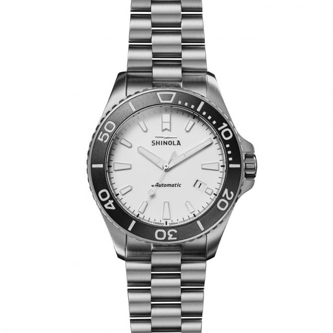 Shinola Ice Monster Automatic 43mm Men's Watch, Ice White Dial