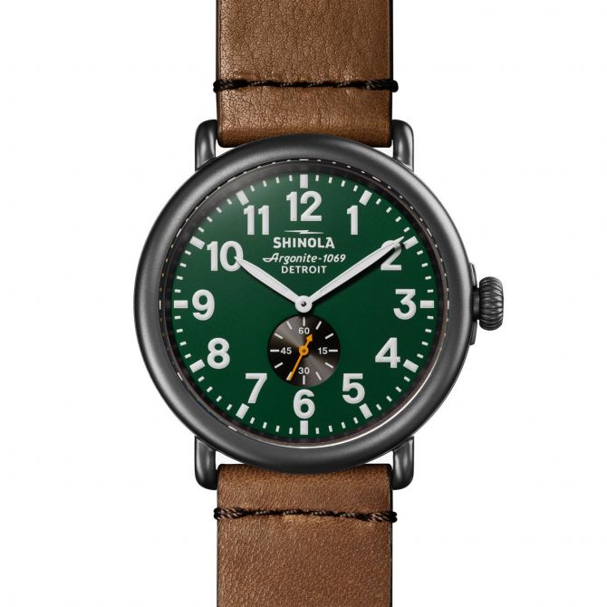 Shinola Runwell 47mm Watch, Dark Green Dial