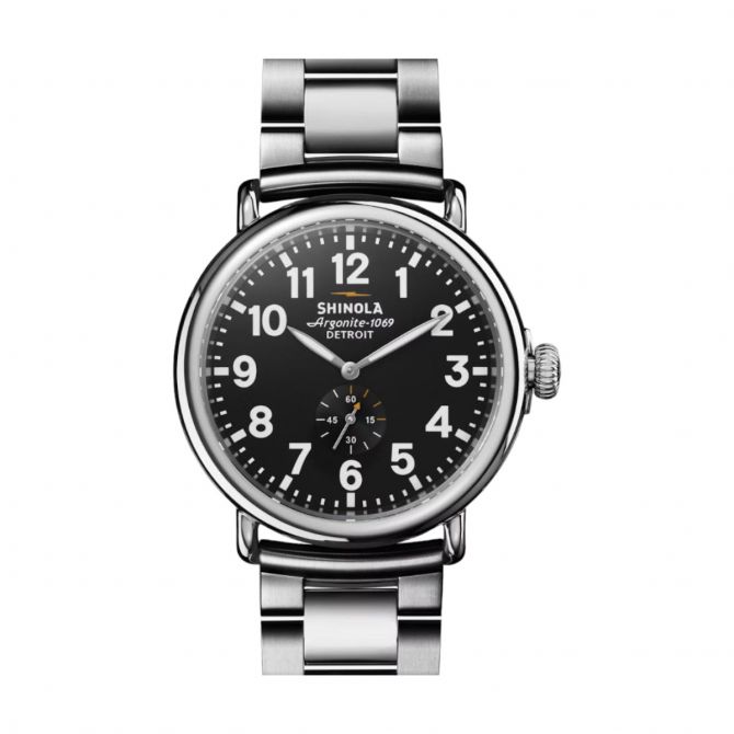 Shinola Runwell 47mm Men's Watch, Black Dial