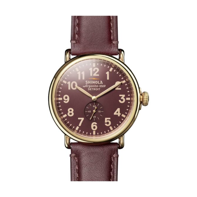 Shinola Runwell 47mm Men's Watch, Red Dial