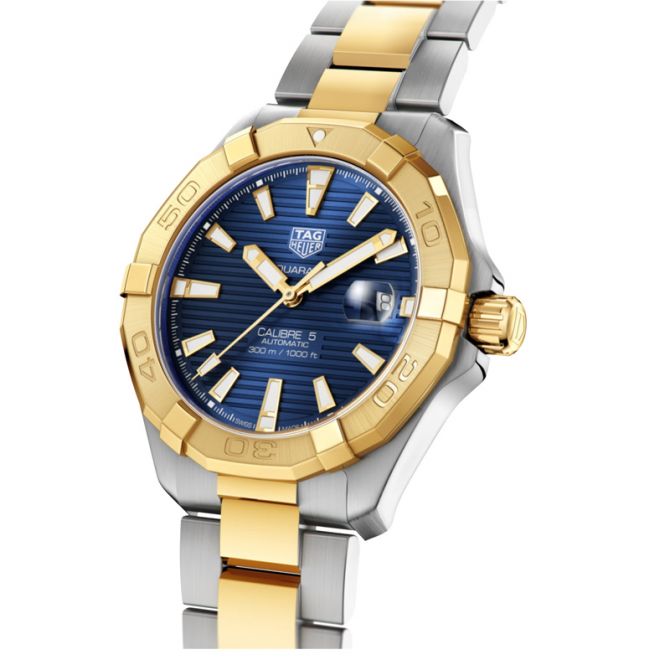 Tag Heuer Aquaracer Silver Gold Men's Watch - CAF2120